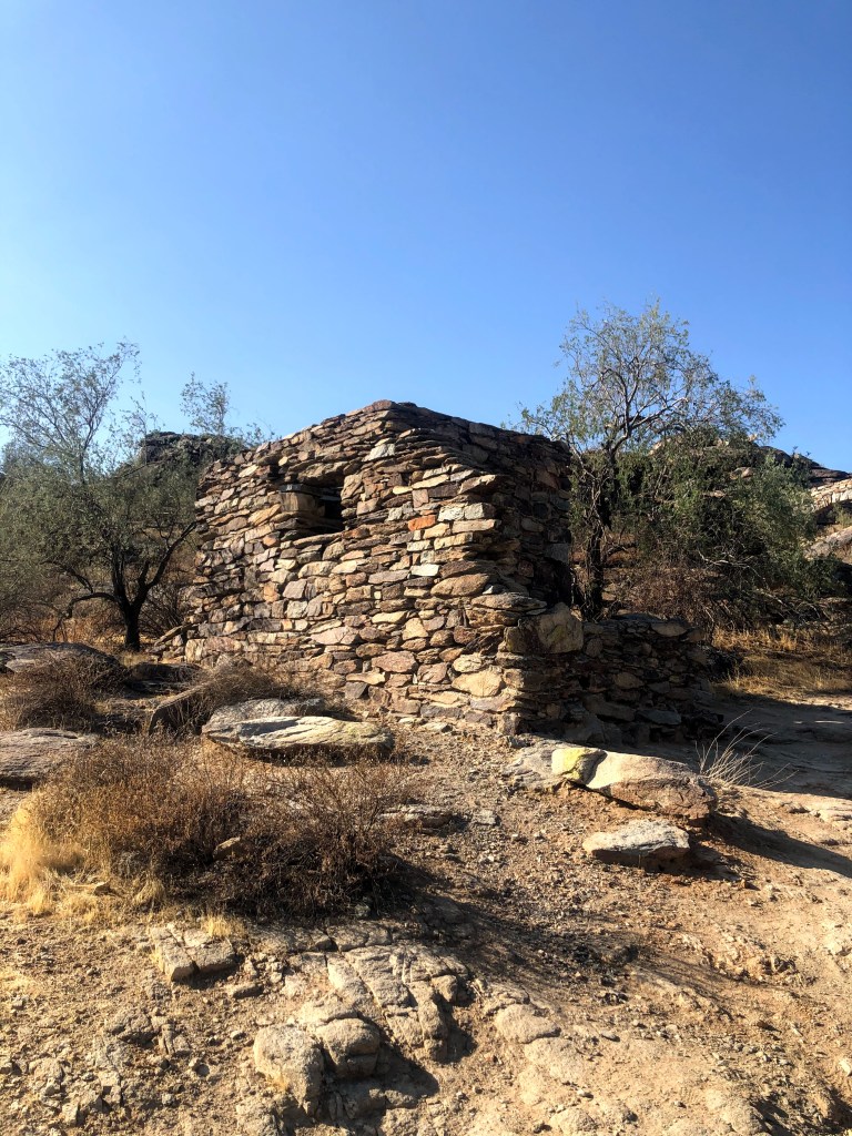 Stone hut at South Mountain, Phoenix, Arizona