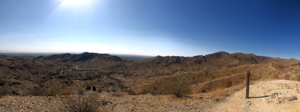 Hiking at South Mountain in Phoenix,&nbsp;Arizona