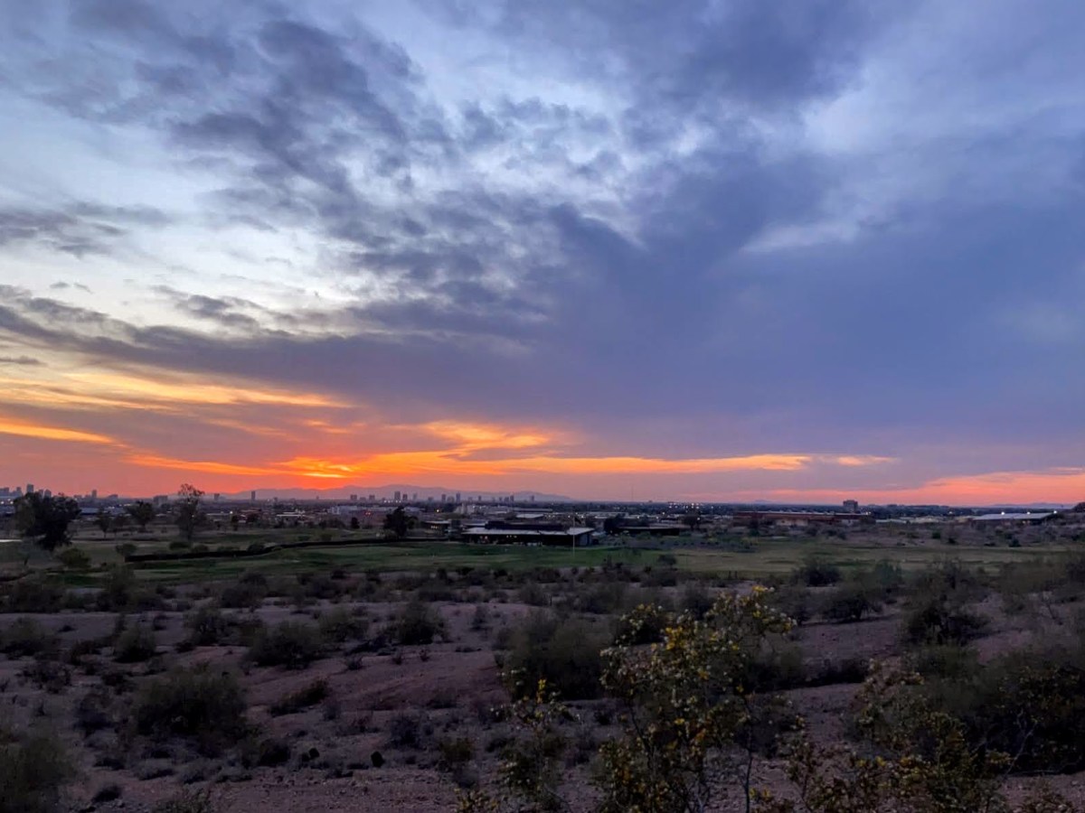 The Sunset at Papago Park in Phoenix,&nbsp;Arizona