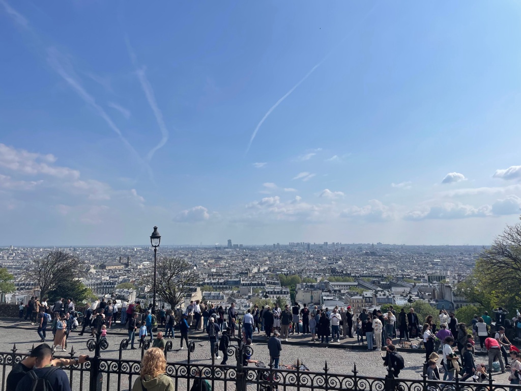 The view of Paris from Sacré-Cœur in Montmartre