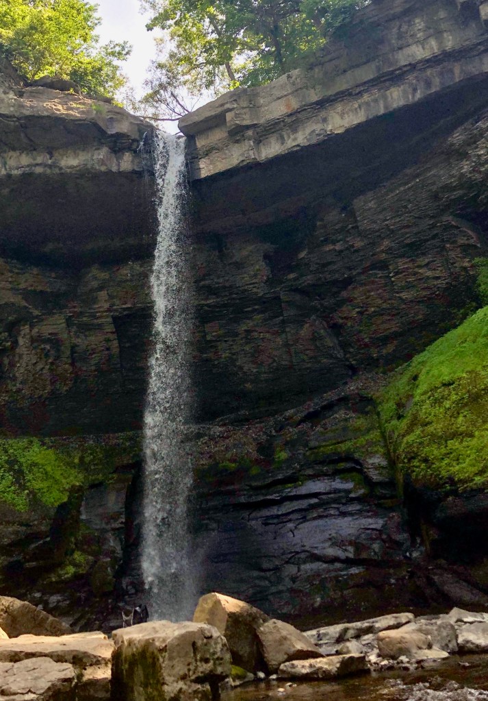 Carpenter Falls during the summer in Skaneateles, New York